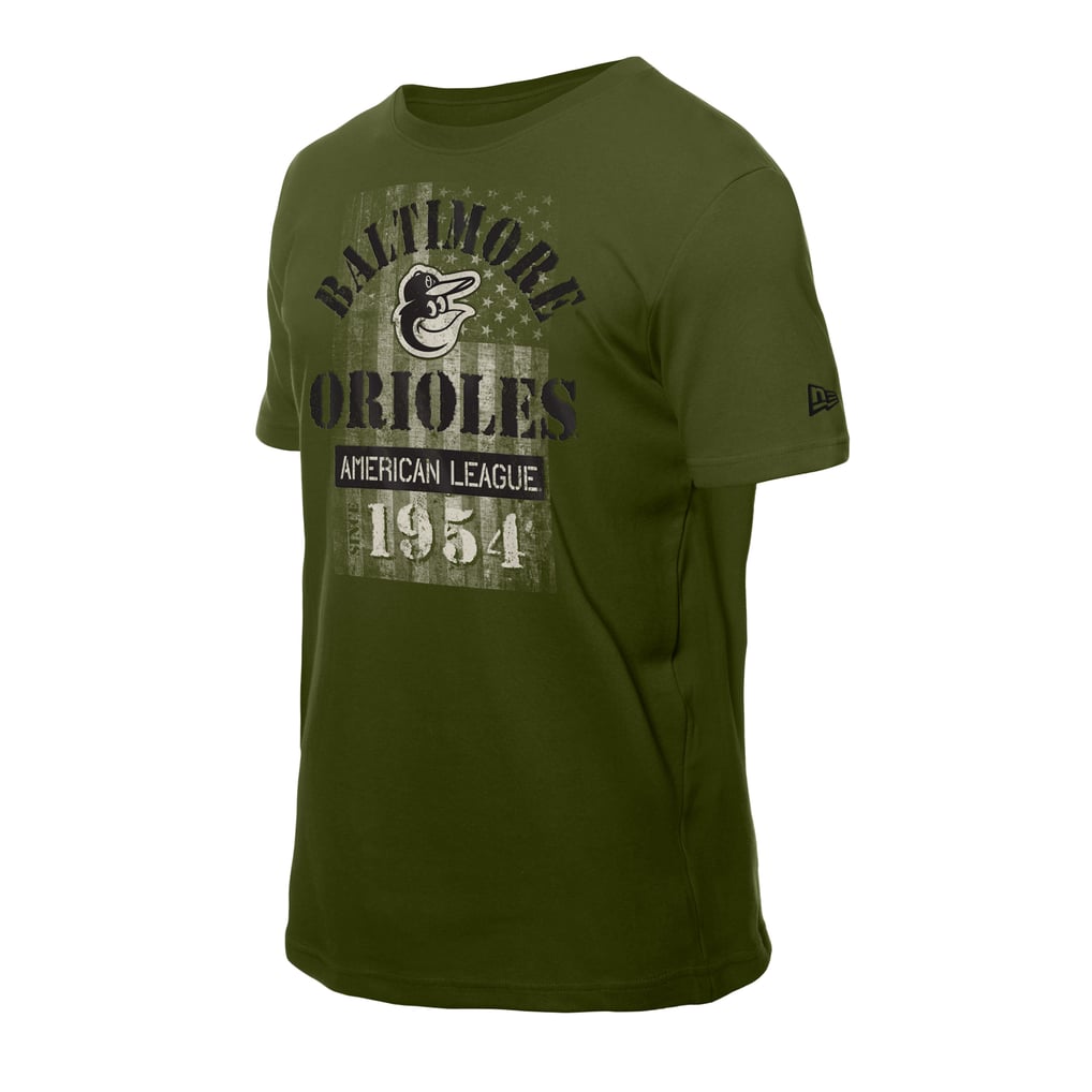  Baltimore Orioles New Era Armed Forces T-Shirt - Green